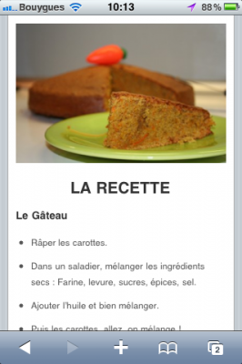 La recette