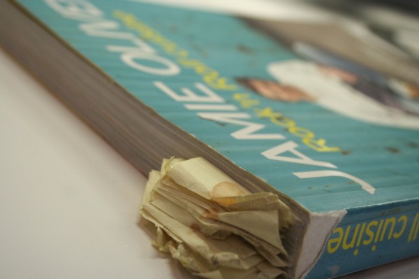 Mon livre de recettes de Jamie Oliver.