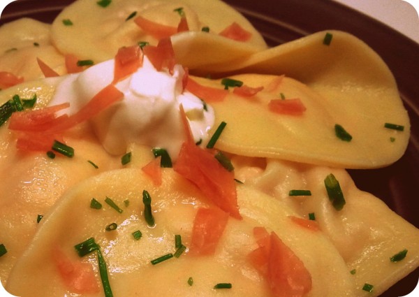 Les raviolis kiri jambon cru