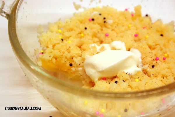 Recette mug crumble