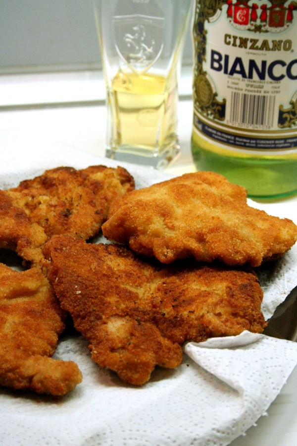 Escalopes milanaises et cinzano