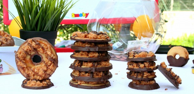 SAMOA COOKIE, le biscuit des girl scouts américaines au caramel et noix de coco.