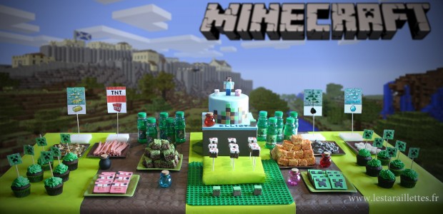 Sweet table MINECRAFT – Les Taraillettes.