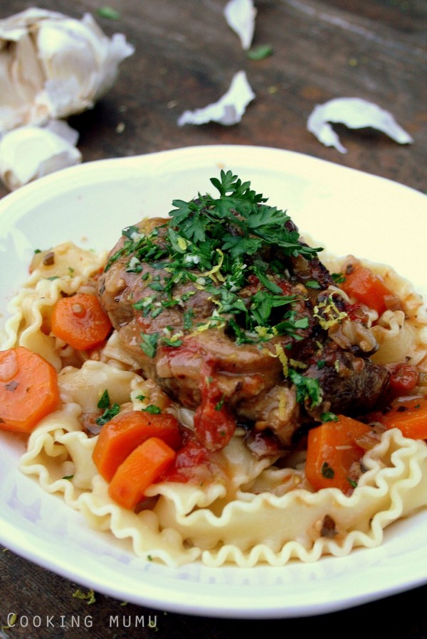 Assiette d'osso bucco