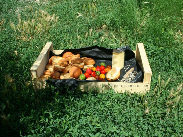 Pause fromage sur l'herbe