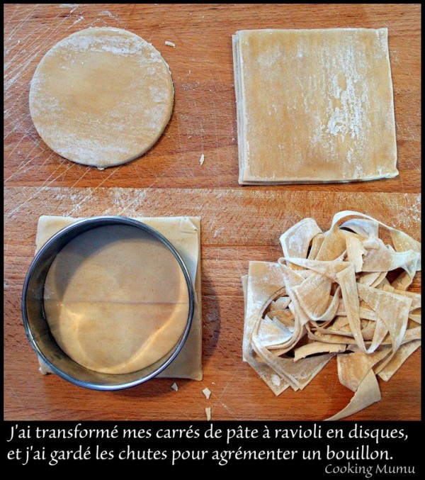 Feuilles pour raviolis chinois