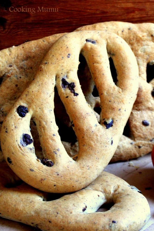 Fougasse olives noires