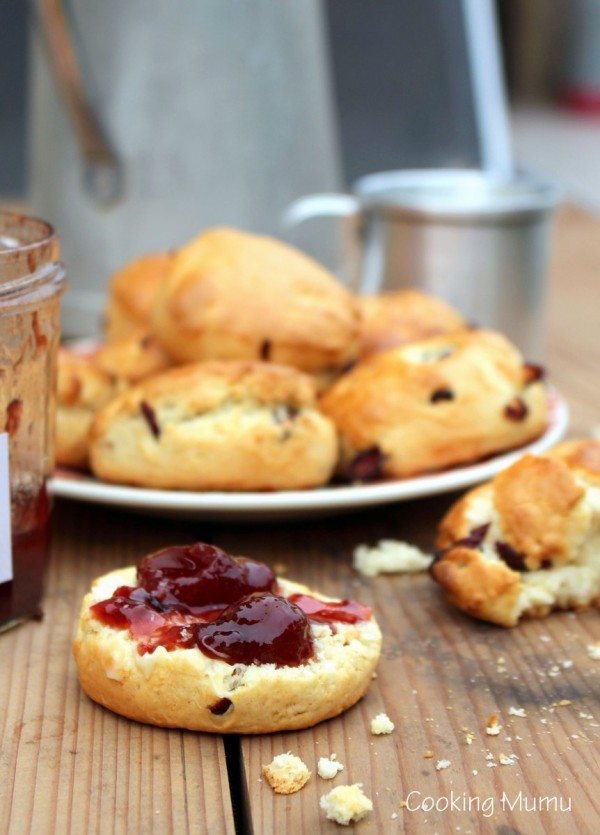 Scone et confiture