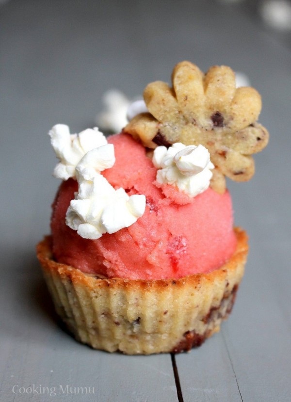 Cookie cup fraise