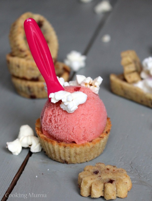 Cookie cup à la fraise