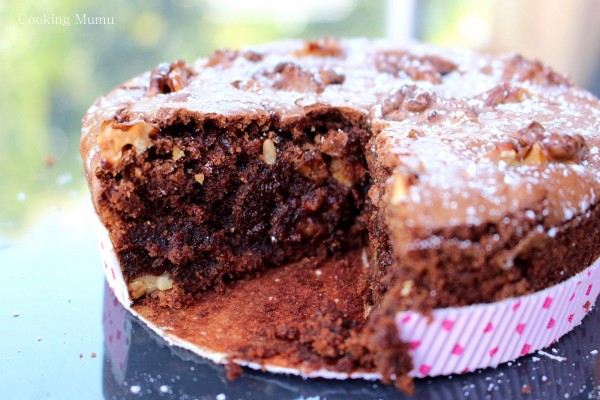 Intérieur gâteau choco