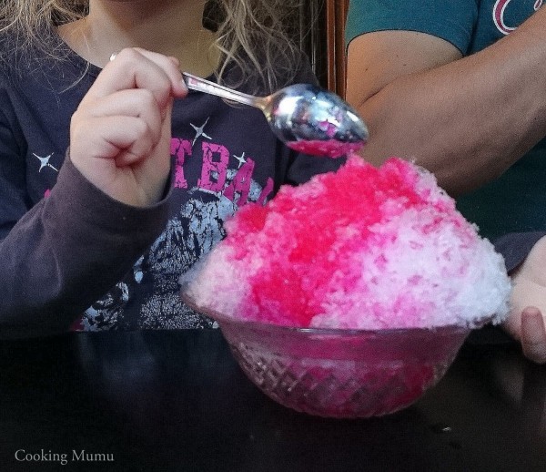 Glace pilée au sirop