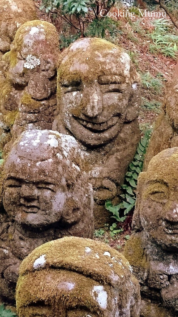 Statues rigolotes Nembutsu-ji