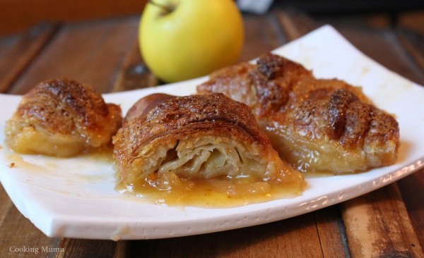 Croissant caramel pomme