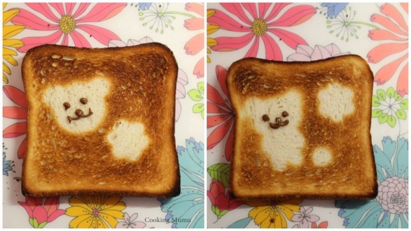 Nounours sur toasts