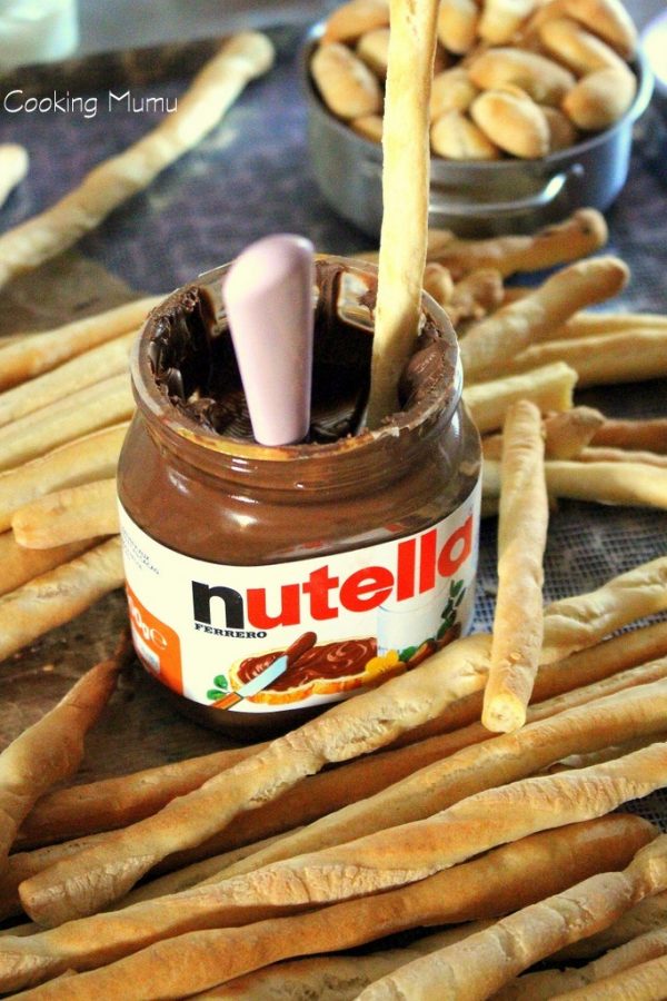 Gressins et nutella