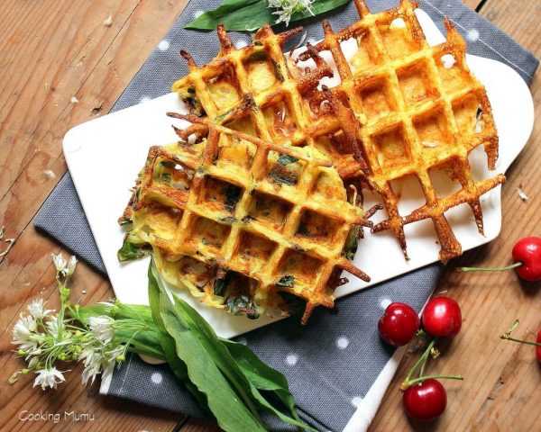 Gaufre patate ail des ours