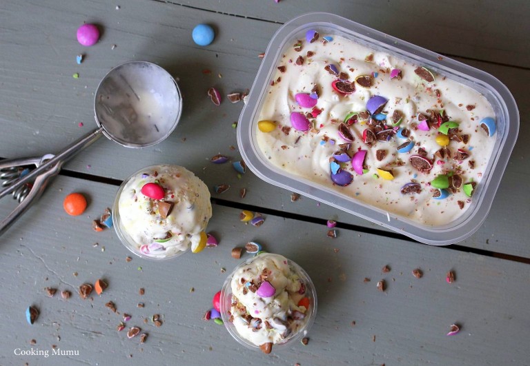 Une glace maison sans sorbertière