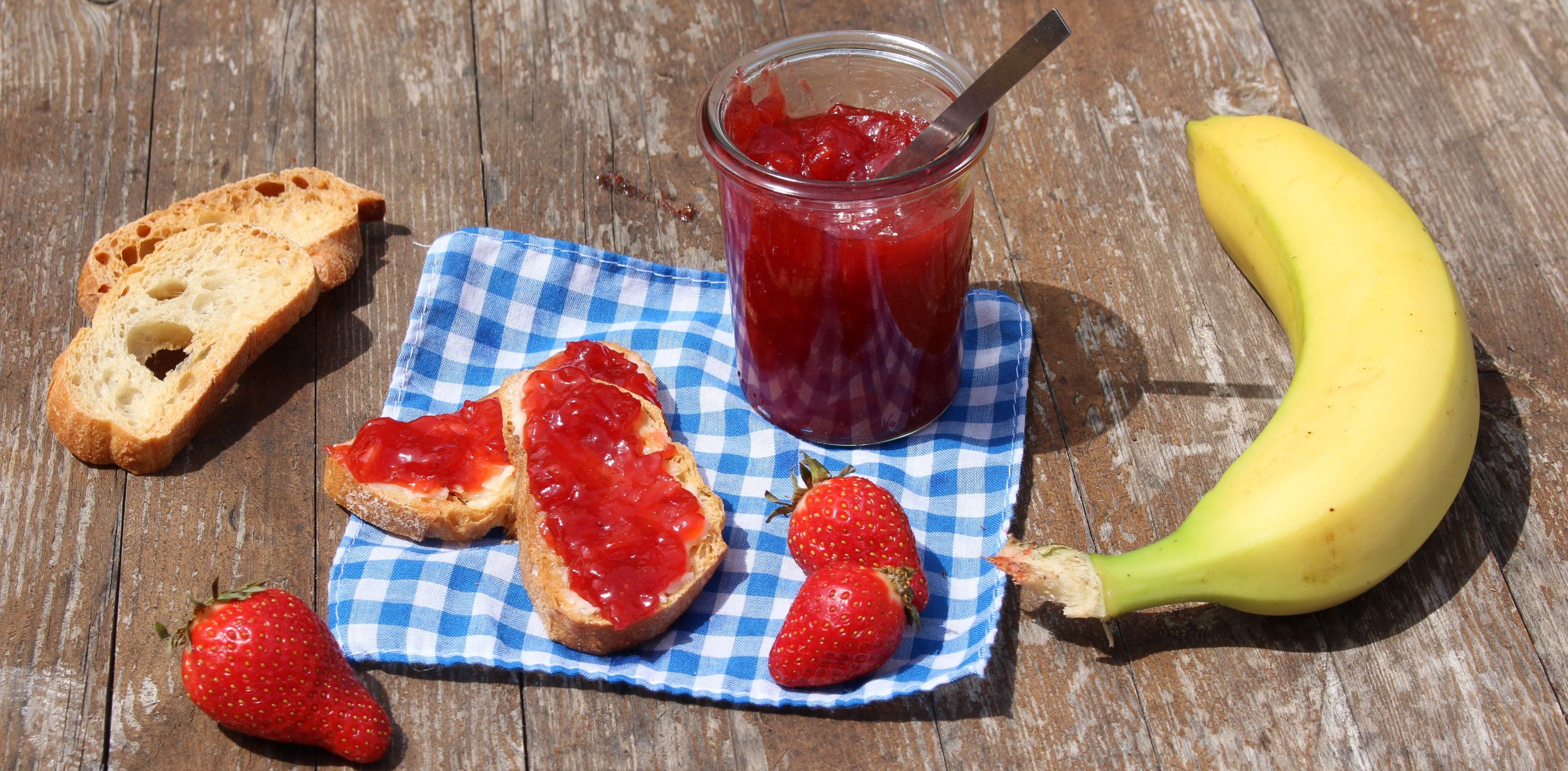 Confiture fraise et banane